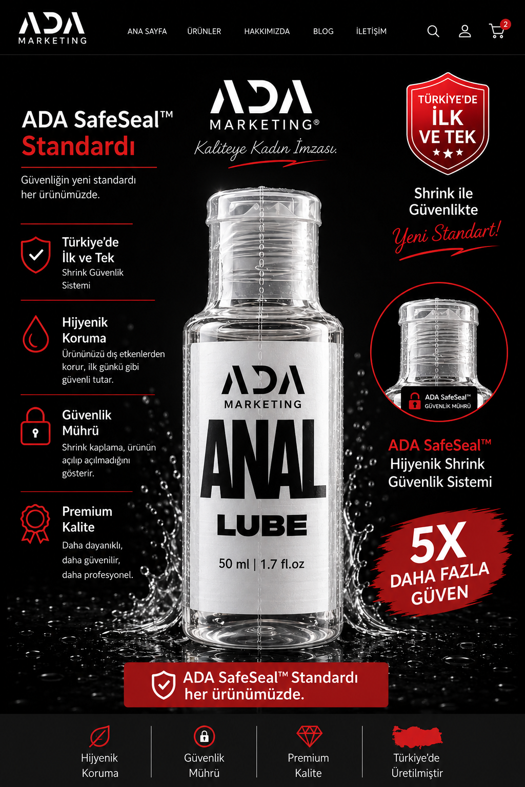 Ananas Aromalı Anal Kayganlaştırıcı Jel 50 ML | ADA Marketing