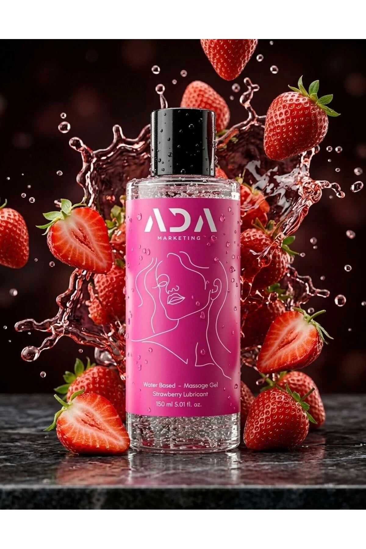 Kadınlara Özel Çilek Aromalı Anal Kayganlaştırıcı Jel 150 ML | ADA Marketing