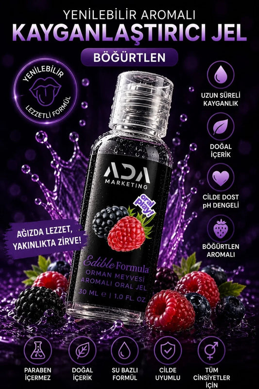 Orman Meyveleri Aromalı Yenilebilir Kayganlaştırıcı Jel 30 ML | ADA Marketing
