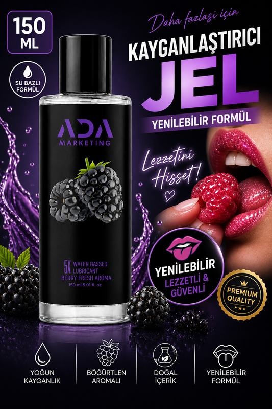 Orman Meyveleri Aromalı Yenilebilir Kayganlaştırıcı Jel 150 ML | ADA Marketing